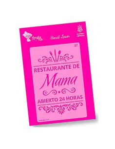 Plantilla Stencil Restaurante de Mamá 20x30 cm | Gilart