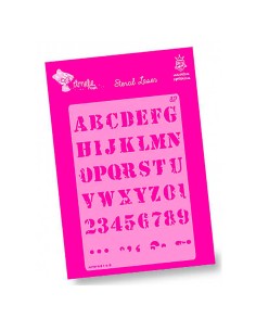 Plantilla stencil Amelie Abecedario 20x30 cm para manualidades