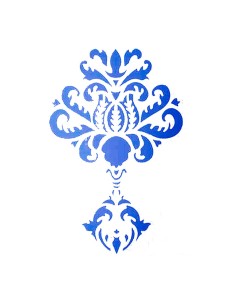 Plantilla stencil Ornamento 21x15 cm para decoración elegante