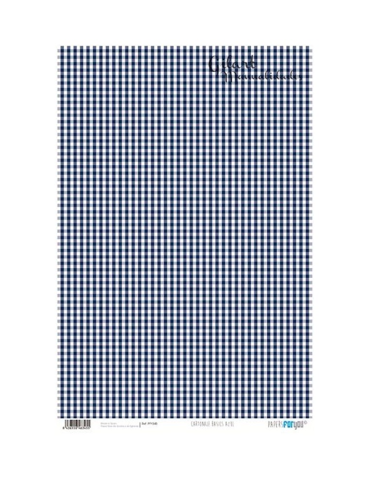 Papel cartonaje For You Basic azul 120g 32x48.3 cm para encuadernacion