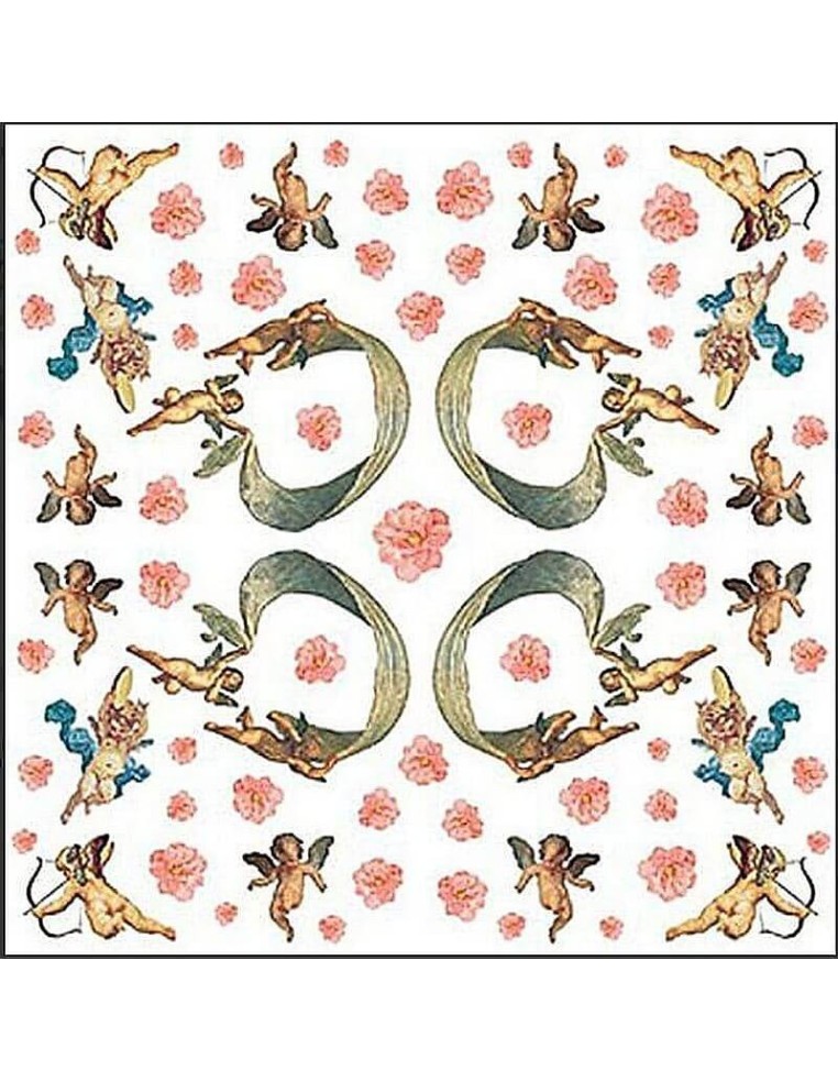 Papel de arroz Stamperia Ángeles 50x50 cm 28g para decoupage