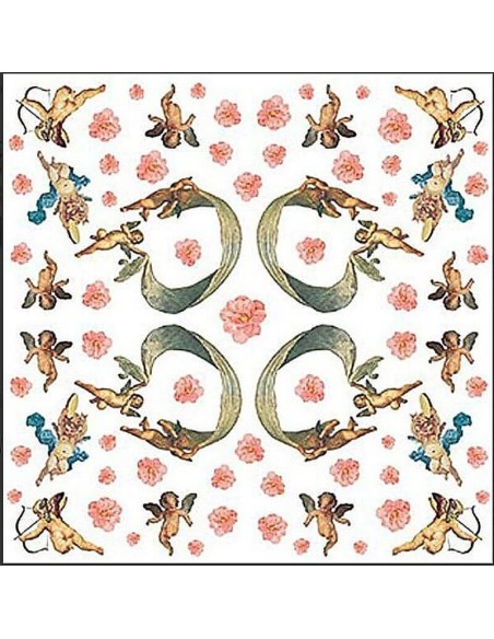 Papel de arroz Stamperia Ángeles 50x50 cm 28g para decoupage