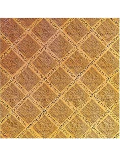 Papel de arroz Stamperia 50x50 cm para decoupage en tela y porcelana DFT097