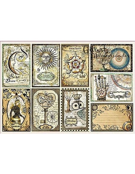 Papel de arroz decoupage Stamperia 48x33 cm DFS385 para decoración