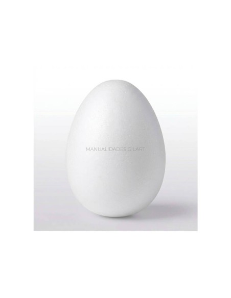 Huevos de Porexpan Alta Densidad 80x55 mm para decoración de Pascua