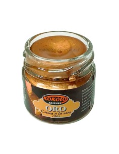 Cera en Crema Kokolo Oro 25 cc crema a la cera con efecto pan de oro