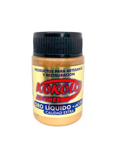 Oro Líquido al alcohol Kokolo Adithes 40 ml dorado clásico para restauración