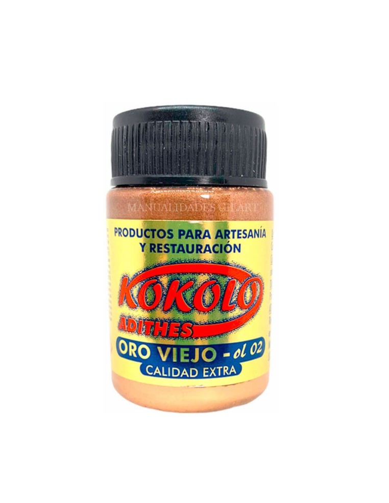 Oro Viejo líquido al alcohol Kokolo Adithes 40 ml dorado envejecido para restauración