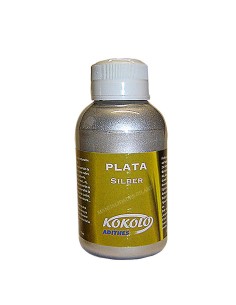 Plata Líquida al alcohol Kokolo Adithes 125 ml acabado plateado profesional