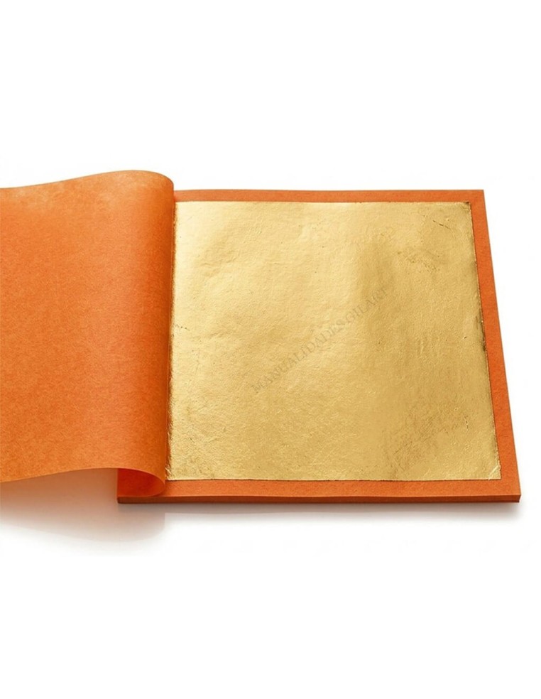 Pan de Oro Imitación 25 Hojas 14x14 cm Dorado | Gilart