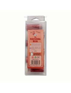 Purpurina roja Amelie 15 g no toxica con dosificador para manualidades