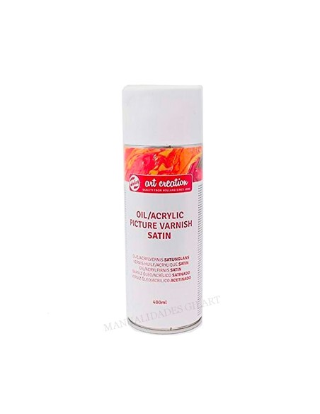 Barniz spray para óleo y acrílico Art Creation 400 ml acabado satinado