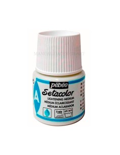 Médium aclarador Pebeo Setacolor 45 ml para pintura sobre tela