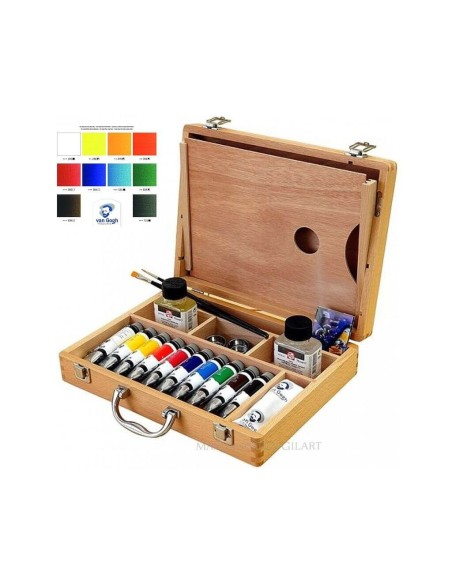 Estuche de óleo Royal Talens con carta de colores