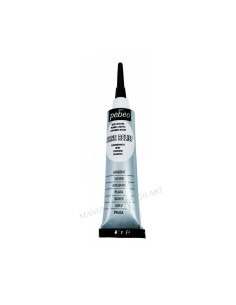 Plomo Líquido Plata Cerne Relief Pebeo 20 ml para falso vitral y contornos en relieve