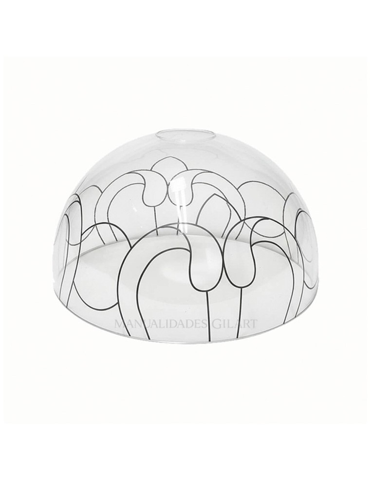 Kit Lámpara Tiffany Metacrilato Ornamento 25 cm Sin Pie | Gilart
