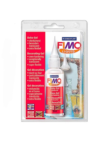 Gel líquido Fimo translúcido 50 ml para arcilla polimérica
