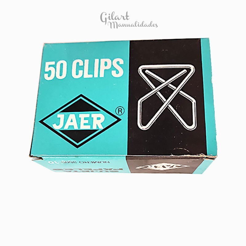 Clips Jaer mariposa cromados 40x30 mm caja 50