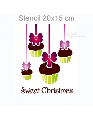 Diseña magia navideña con las plantillas Stencil Stamperia KSD197. Creatividad sin límites.