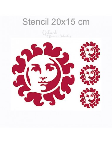 Transforma tus proyectos con las Stencil Stamperia KSD74 Soles: creatividad sin límites.