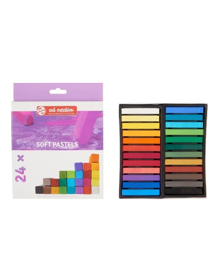 Set de pasteles suaves Talens Art Creation 24 barras cuadradas vibrantes 9029024M