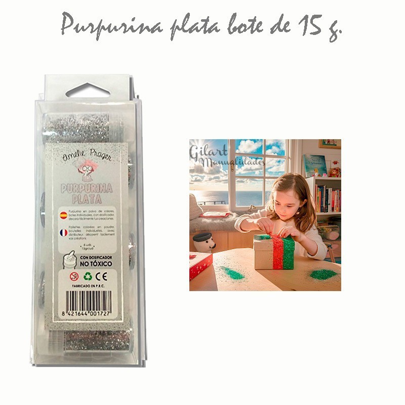 Purpurina plata amelie 15 g