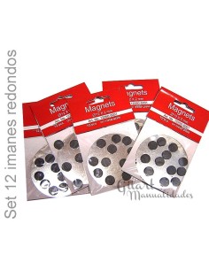 Imanes-redondos-set -12 u - 12x2 mm