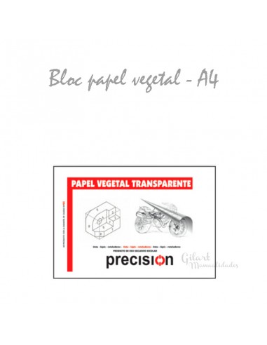 Bloc de papel vegetal A4 | Calidad y precisión para tus proyectos | Gilart
