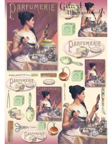 "Papel Decoupage Parfumerie Stamperia DFG345: Arte Inspirador"