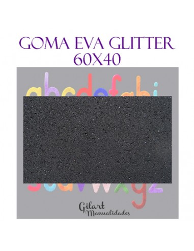 Goma Eva Glitter 60x40 cm: Brillantez y versatilidad.