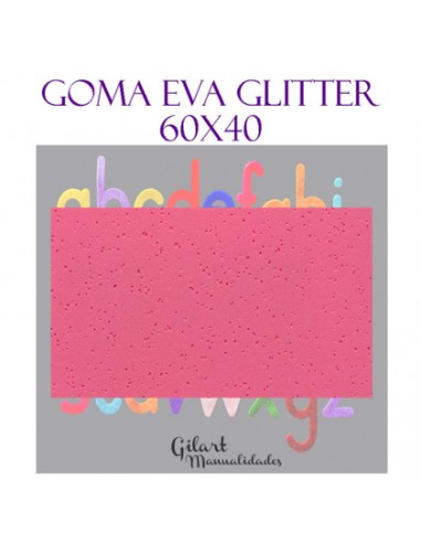Goma Eva Glitter 60x40 cm: Brillantez y versatilidad.