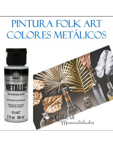FolkArt | Pintura acrílica Metallica 59 ml plata 662