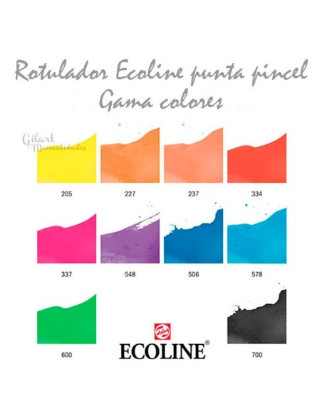 Comprar Ecoline Brush Pen Set 10 - Rotuladores de Punta Pincel |Gilart