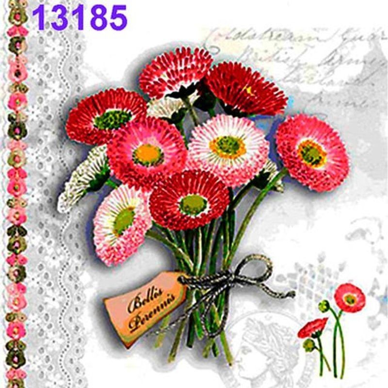Servilletas decoupage bellis perennis 33x33 cm