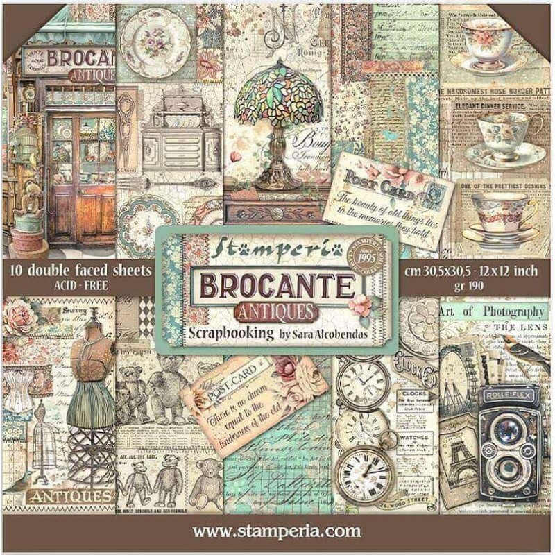 Comprar Set Scrapbooking Stamperia SBBL150 - Brocante Antiques |Gilart