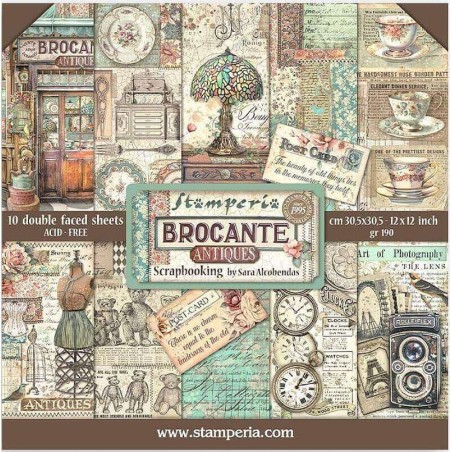 Comprar Set Scrapbooking Stamperia SBBL150 - Brocante Antiques |Gilart