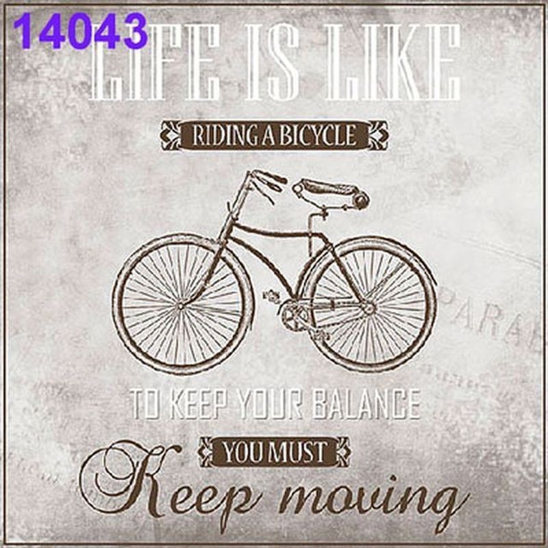 Servilletas decoupage bicicleta 33x33 cm