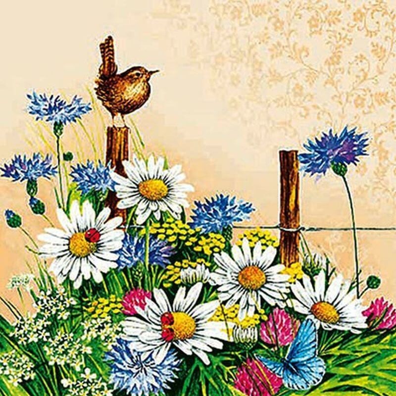 Servilletas Ambiente 33x33 20 Uds -flores silvestres