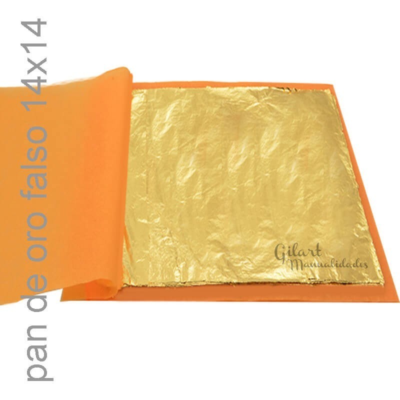 Pan de Oro - imitación librito 25 h 14 x 14 cm: Material para doraduras y decoración.