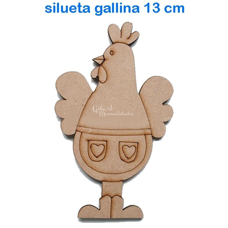 Silueta Gallina dm 13353 - 130 mm