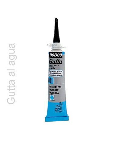 Gutta al agua Pebeo 20 ml negra, ideal para contornos intensos en seda