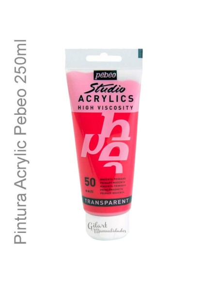 Pintura mate Pebeo Studio Acrylics Magenta, ideal para manualidades Pintura mate Pebeo Studio Acrylics Magenta, ideal para manualidades