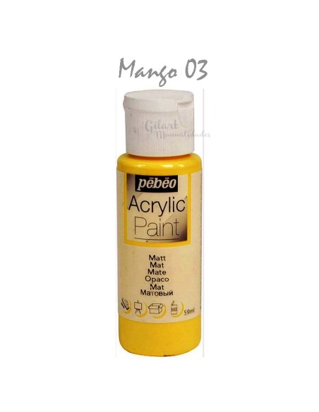 Pintura Pebeo mate 59 ml en mango 03, ideal para tus proyectos creativos.