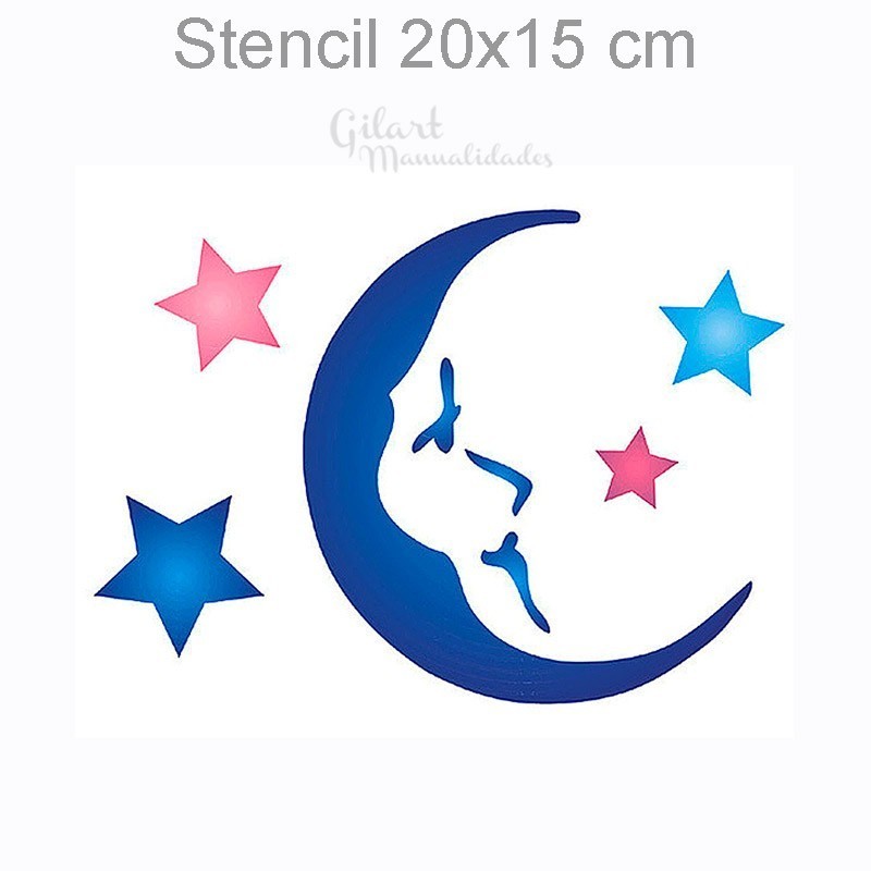 Stencil plantillas Stamperia KSD75 luna