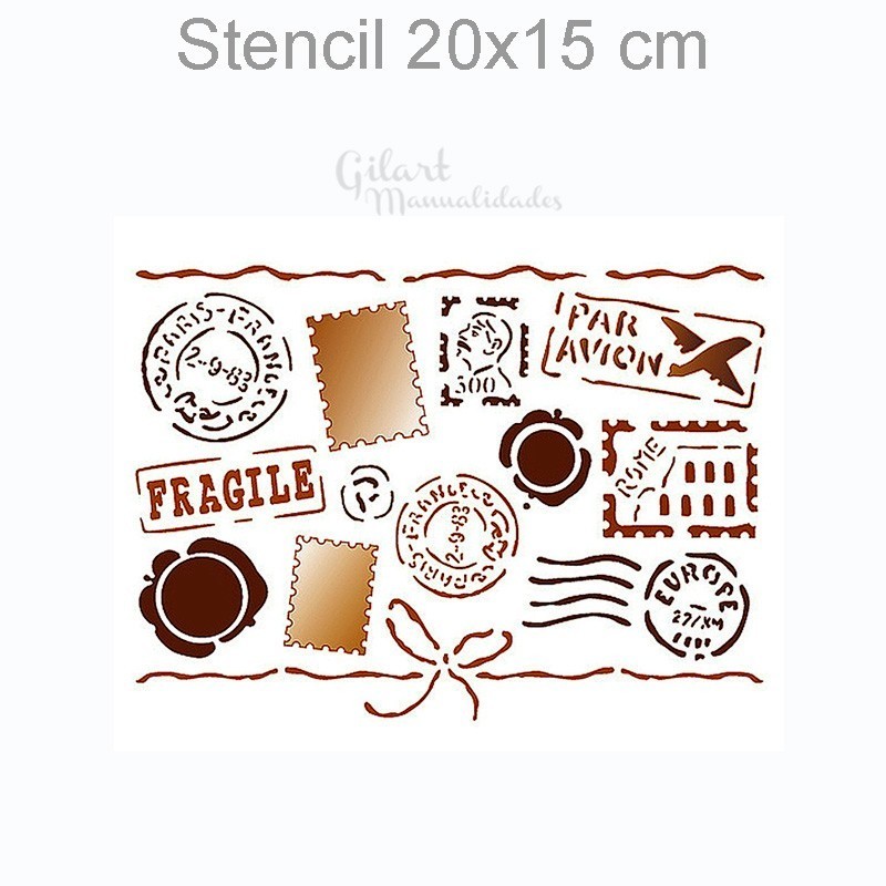 Stencil plantillas Stamperia KSD103 Air