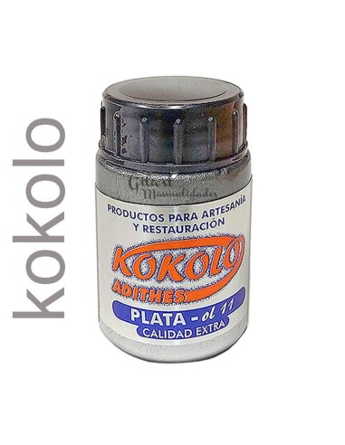 Plata Líquida al Alcohol Kokolo Adithes 40 ml, acabado metálico de alta calidad.✨