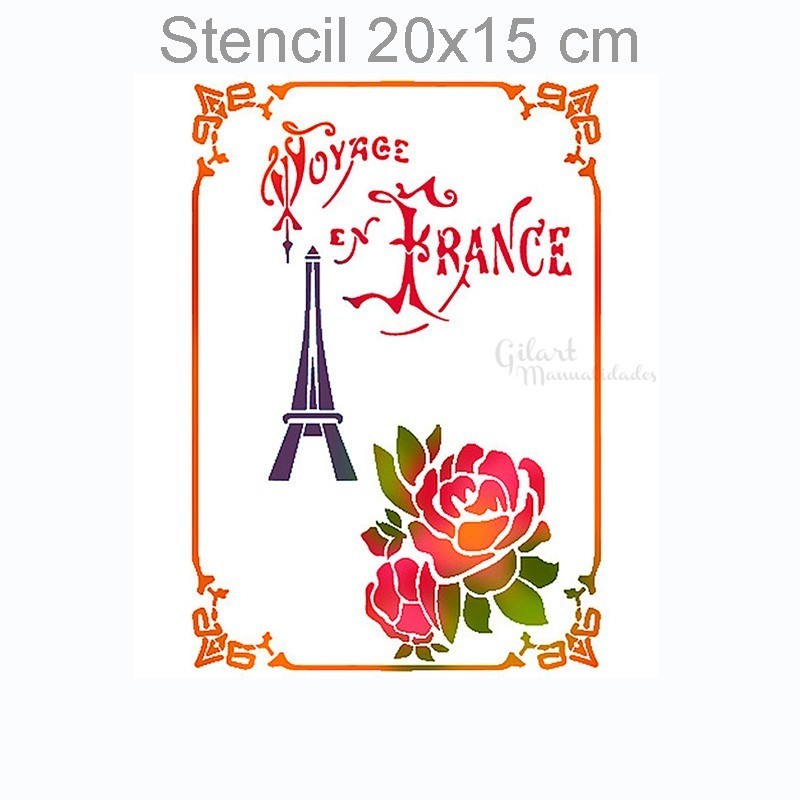 Stencil plantillas Stamperia KSD174 Francia