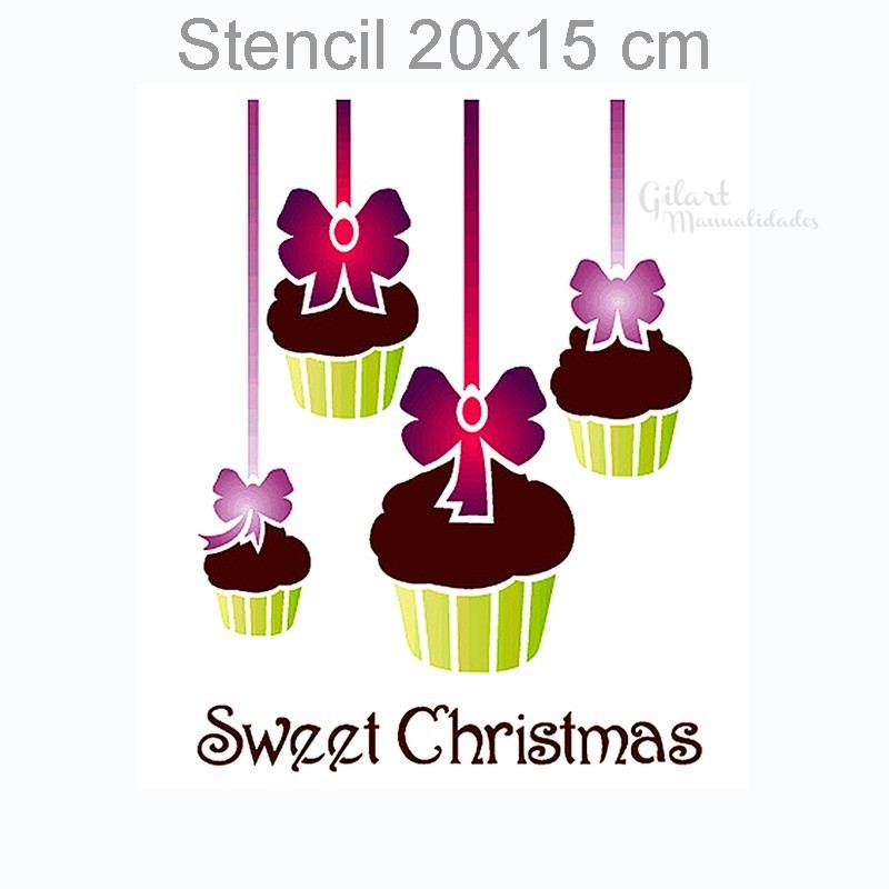 Stencil plantillas Stamperia KSD197 Christmas
