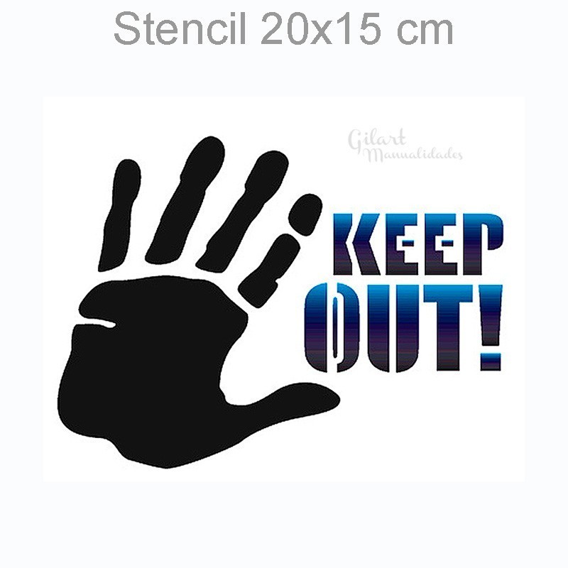 Stencil plantillas Stamperia KSD228 Keep Out