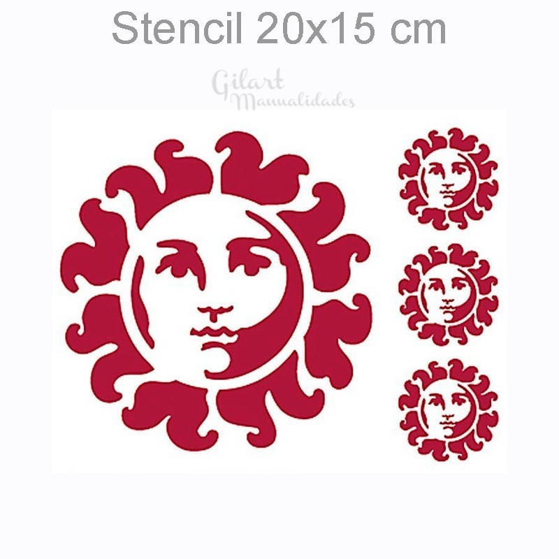 Stencil plantillas Stamperia KSD74 Soles